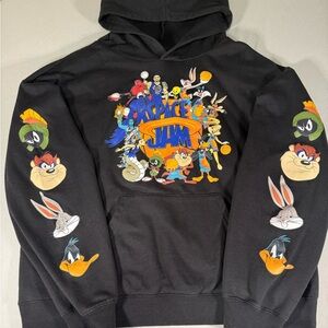 Space Jam A New Legacy Looney Tunes NBA Graphic Hoodie Men’s Large
